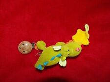  DOUDOU ATTACHE TETINE LILLIPUTIENS DRAGON WALTER VERT BLEU 