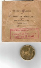 Médaille EXPOSITION COLONIALE INTERNATIONALE 1931 "AFRIQUE" AVEC SA POCHETTE