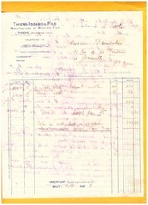 THIERS (63) USINE / COUTELLERIE & RASOIRS Coupe-choux "ISSARD" en 1929