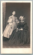 CDV 1860's Une mère et sa