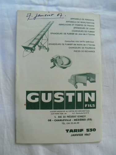 Catalogue agricole gustin - agricole, :