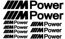 9 STICKERS BMW MPOWER / SPORT /MOTORSPORT/  