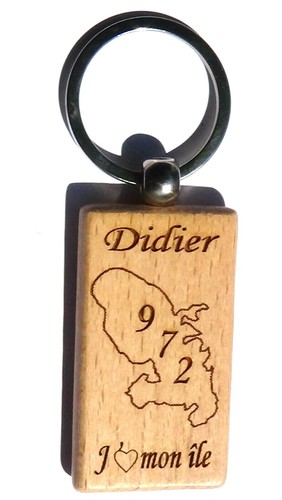 Superbe porte clefs bois - clefs,
