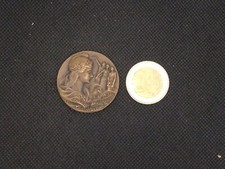 Médaille En Bronze Liberté Égalité Fraternité