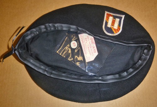 Large black beret 5th - black,