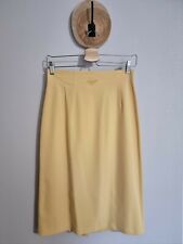 TONY LAMARCA : SUPERBE JUPE TAILLE HAUTE JAUNE VINTAGE SKIRT 90S MADE IN FRANCE