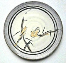 Petite Assiette décoratif JAPON OISEAUX signé  prêt à accrocher magnifique 13cm