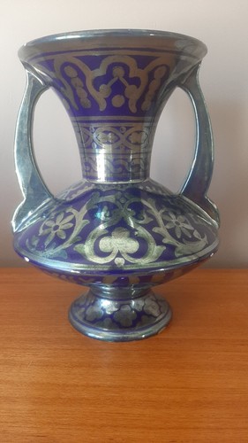 Vase lustré metallique