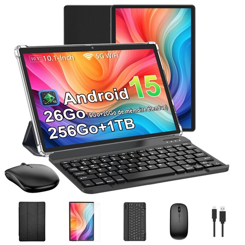 Tablette pouces android 15 - tablette, 10