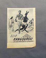 PUB PUBLICITE ANCIENNE ADVERT CLIPPING 120517 / SLIP KANGOUROU ERBY