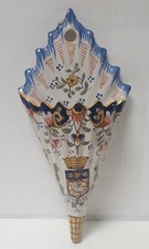 Ancienne bouquetiere Faience geo martel decor Rouen le havre desvres