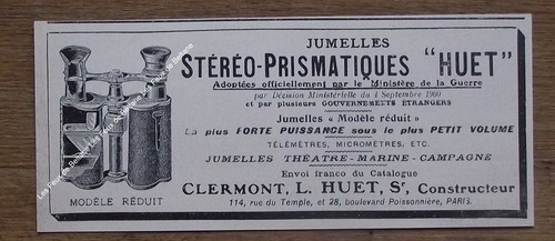 Publicité ancienne jumelles - publicité,