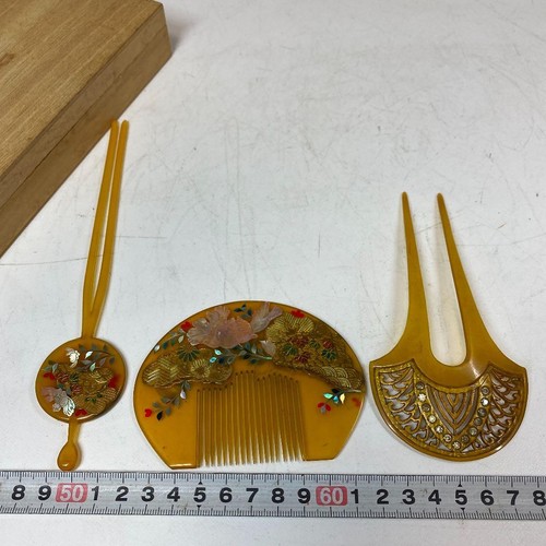 Peigne kushi kanzashi bâtons - peigne,