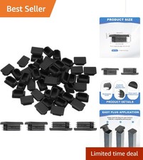 50 Pcs Black Plastic Tubing