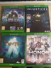 4 jeux Xbox neuf: Âge of wonders plantefall +for honor+injustice2+the barde's 