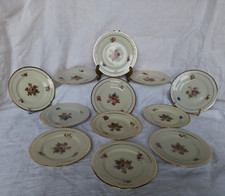 12 petites assiettes à gâteau en porcelaine Danemark KPM Kobenhavens Maleri