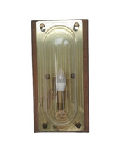 Grande applique murale bois vintage