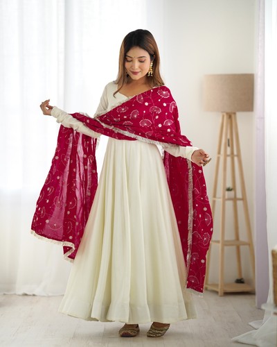 Robe anarkali mariée - robe,