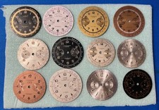 Joli Lot de 12 cadrans vintage pour Landeron 48/51/248, etc...