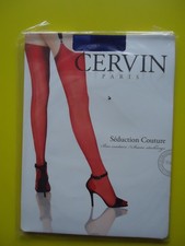 Bas nylon couture CERVIN taille 4 bleu 