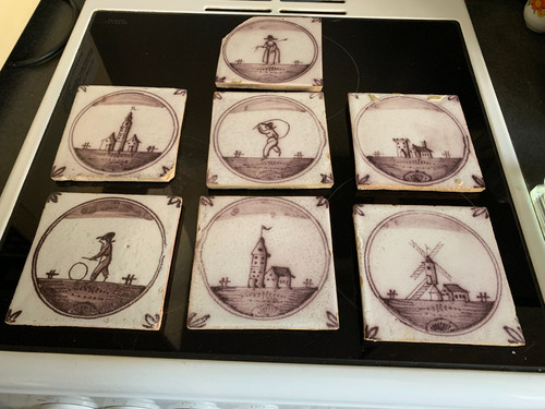 Lot ancien carreau - 7,