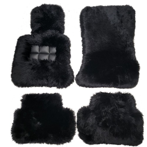 Véritable noir peau mouton - véritable,