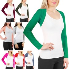 Boléro Femme Manches Longues Veste Élastique Neuf CC-816