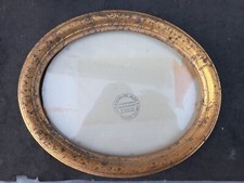 Ancien Cadre Ovale Doré