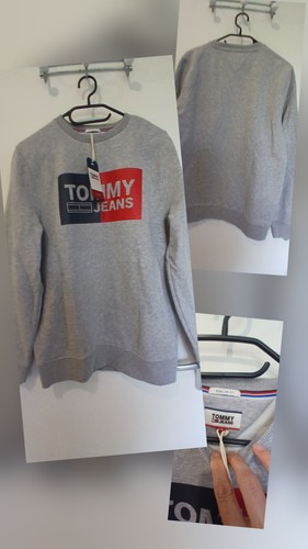 Tommy jeans pull homme - tommy, gris