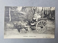 CPA / Carte postale ancienne - RESTIGNE Charette à Chien Attelage de chien (37)