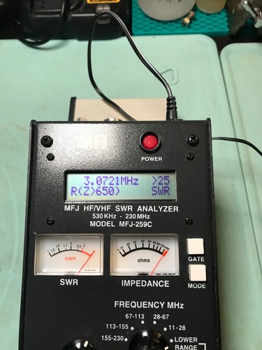 Working mfj 259c vhf - hf/vhf, swr