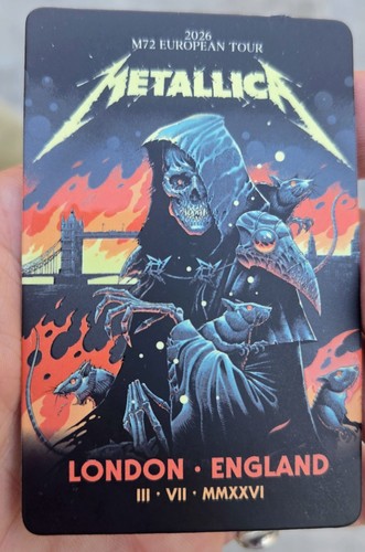 Metallica fancards london - metallica,