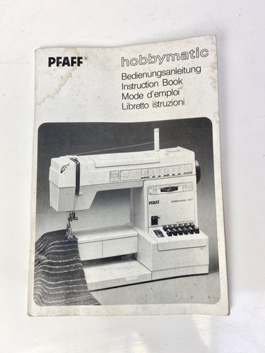 Pfaff hobbymatic 947 manuel - pfaff,