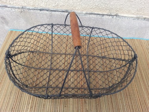 Ancien panier metal - panier, en