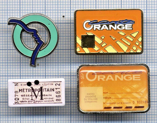 Lot pin ratp logo cartes - ratp,