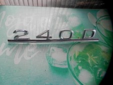 ancien logo monogramme embleme sigle insigne chrome mercedes 240 D 1238170515