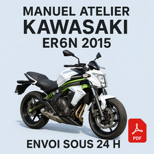 Manuel Atelier Kawasaki ER6N 2015 Revue Technique Moto Français RMT CD PDF