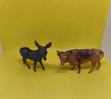 2 ancien santon crèche taille