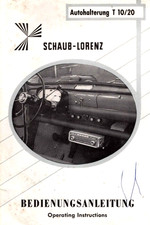 SCHAUB-LORENTZ - Autohalterung T 10/20 - 10 pages - 18x12 cm - 1960's
