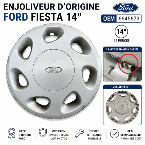 Enjoliveur origine ford - enjoliveur,