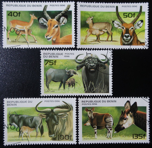 Timbres bénin animaux - timbres, du