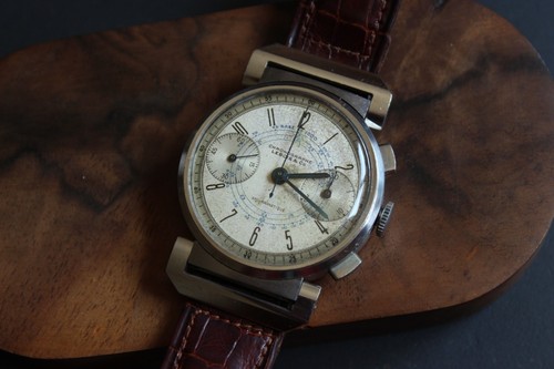 1940 chronograph landeron - landeron, hahn