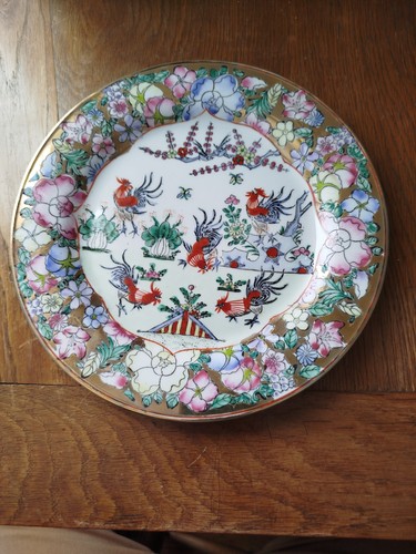 Assiette ancienne chinoise - assiette,