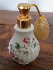 Vintage: Ancien joli flacon / vaporisateur de parfum porcelaine de Limoges C33