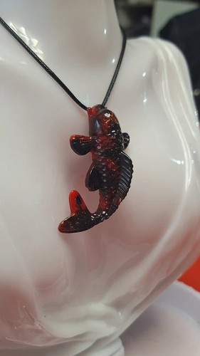 Collier pendentif carpe - , koi