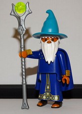 PLAYMOBIL CUSTOM THÈME FEE MAGIE LE MAGE AVEC CHAPEAU ET BATON MAGIQUE