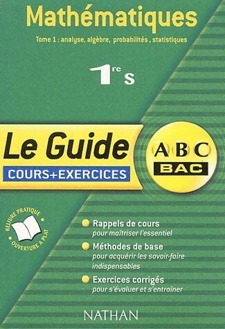 Mathématiques 1ère tome i - mathématiques, s