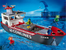 Playmobil -- Pièce de rechange -- Harbour capitaine ouvrier cargo 4472