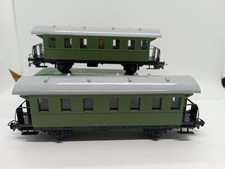 PIKO, Échelle HO, Lot de 2 voitures passagers de la DB, Sans boîte.