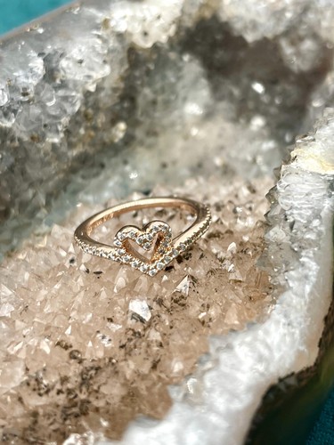 Pandora bague métal rose - en,